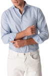 Eton Soft Casual Line Slim Fit Cotton & Silk Shirt In Blue