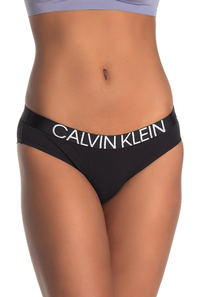 Calvin Klein Solid Bikini In 001 Black