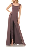 Kay Unger Maxi Romper In Mink