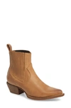 Frye Sacha Calf Leather Chelsea Booties In Tan