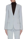 Theory Fitted Single-breasted Blazer In Blue