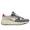 GOLDEN GOOSE RUNNING SNEAKERS IN CANVAS SUEDE AND LEATHER,11196705