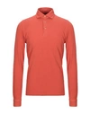 Gran Sasso Polo Shirt In Orange