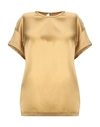 Brunello Cucinelli Blouses In Bronze