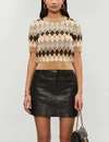MAJE Mina argyle-pattern wool-blend jumper