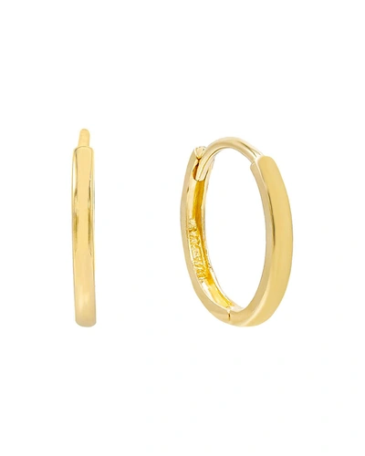 Adinas Jewels 14k Solid Huggie Hoop Earrings In Gold