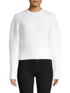 CAROLINA HERRERA LONG-SLEEVE WOOL-BLEND SWEATER,0400012141338