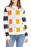 TORY SPORT TORY SPORT OPENWORK & SOLID CHECK SWEATER,60138