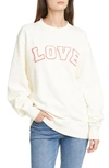 TORY SPORT TORY SPORT LOVE OVERSIZE COTTON SWEATSHIRT,63910