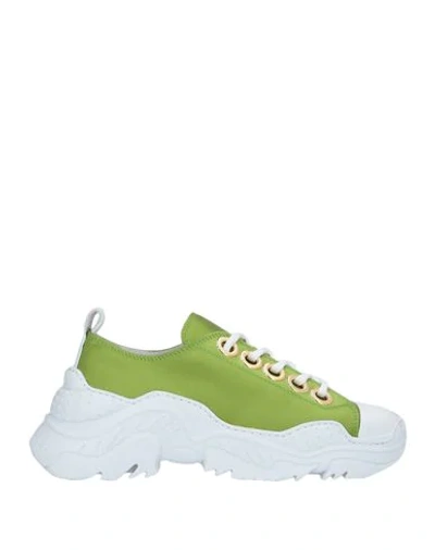 N°21 Sneakers In Acid Green
