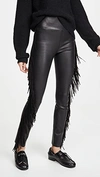 SPRWMN ANKLE trousers WITH SUEDE FRINGE