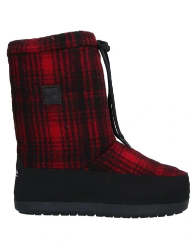 Woolrich Arctic Snow Wool Eskimo Boots In Red