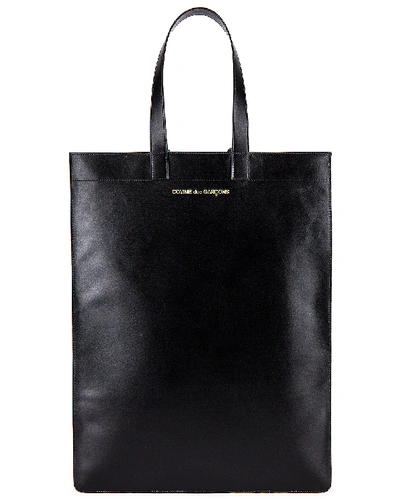 Comme Des Garçons Classic Leather Line B Tote Bag In Black