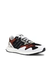 Y-3 Rhisu Run Low-top Sneakers In Black & White & Yellow Tint