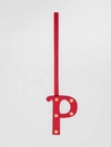 BURBERRY P 字母铆钉皮革吊饰