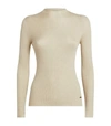 AKRIS CASHMERE-SILK RIBBED jumper,14985667