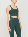 Girlfriend Collective Paloma Racerback High-impact Sports Bra In Moss