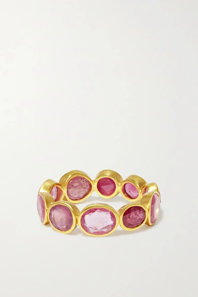 Pippa Small 18-karat Gold Ruby Ring