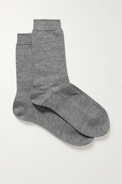 Falke No.1 Cashmere-blend Socks In Gray