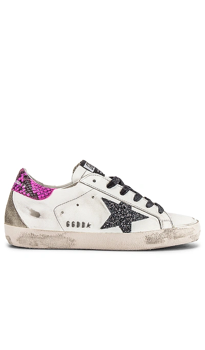 Golden Goose Superstar 运动鞋 In White Leather-washed Gold