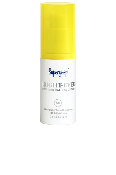 Supergoop Women's Bright-eyed 100% Mineral Eye Cream Broad Spectrum Sunscreen Spf 40 Pa+++ In No Colour