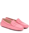 TOD'S GOMMINO LEATHER LOAFERS,P00450095