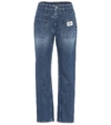 BURBERRY HIGH-RISE STRAIGHT JEANS,P00433274