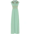 GUCCI CRYSTAL-EMBROIDERED JERSEY GOWN,P00436320