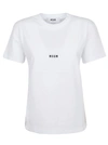 Msgm Logo-print Short-sleeved T-shirt In Optical White