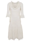 ALEXANDER MCQUEEN ENGINEERED LACE KNITTED DRESS,11202317