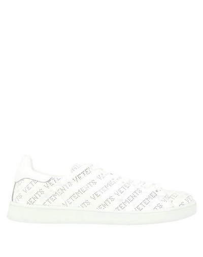 Vetements Sneakers Leather In White