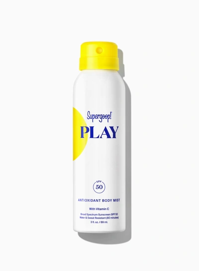 Supergoop Play Antioxidant Body Mist Spf 50 With Vitamin C Sunscreen 3 Fl. Oz. !