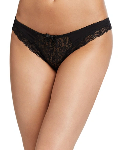 Agent Provocateur Mercy Lace Thong In Black