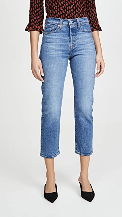 Levi's Wedgie High Rise Straight Jeans In Jive Sound