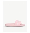 Givenchy Logo-embossed Rubber Slides In Pink