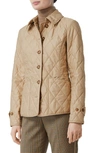 Burberry Fernleigh Thermoregulated Diamond Quilted Jacket In Brown