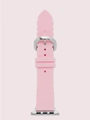 KATE SPADE PINK SCALLOP SILICONE 38/40MM BAND FOR APPLE WATCH®,ONE SIZE