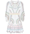 ZIMMERMANN PEGGY LINEN-BLEND DRESS,P00437161