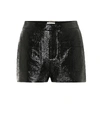 SAINT LAURENT 涂层棉质混纺短裤,P00439322