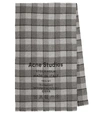 ACNE STUDIOS CHECKED WOOL SCARF,P00453375
