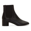 MM6 MAISON MARGIELA BLACK PULL-ON CHELSEA BOOTS