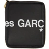 COMME DES GARÇONS BLACK HUGE LOGO ZIP AROUND WALLET