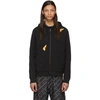 FENDI BLACK BAG BUGS ZIP HOODIE