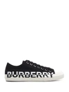 BURBERRY BURBERRY CONTRAST LOGO PRINTED SNEAKERS