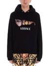 VERSACE VERSACE SUNGLASSES PRINTED HOODIE