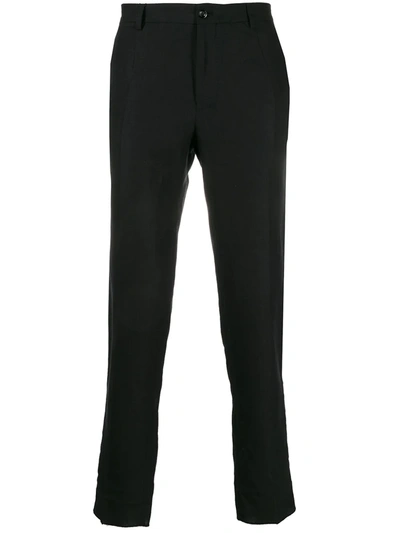 Dolce & Gabbana Straight-leg Tailored Trousers In Black