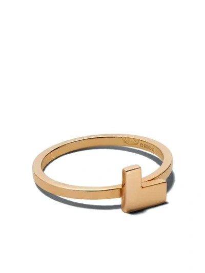 Alexandra Jefford 18kt Rose Gold Geometric Detail Ring In Pink