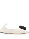 LOEWE POM POM BALLERINA FLATS