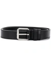 Comme Des Garçons Square-buckle Leather Belt In Black