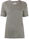 Isabel Marant Étoile Andreia Striped T-shirt In Ecru And Black In Beige